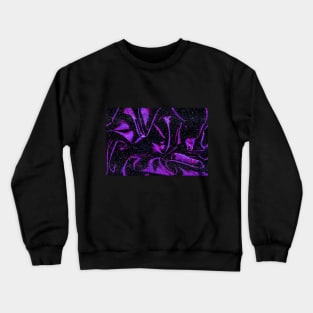 shiny purple satin with glitter elegant glamour burlesque pattern Crewneck Sweatshirt